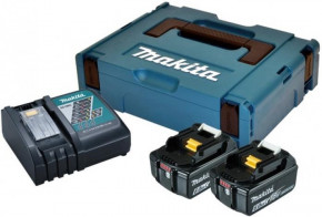   Makita LXT BL1860Bx2 , DC18RC,  Makpac (198116-4)