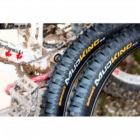  Continental MudKing 2.3, 26x2.30, 57-559, Wire, BlackChili, Apex, Skin, 1100.,  12