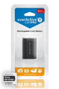    everActive CamPRO (EVB003), LiPo 750mAh, Sony NP-FH50