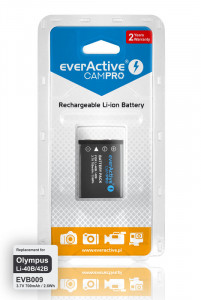    everActive CamPRO (EVB009), LiPo 700mAh, Olympus/Pentax/Kodak/Casio/Fuji/Nikon