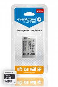    everActive CamPRO (EVB018), LiPo 1120mAh, Canon LP-E8