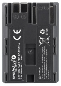    everActive CamPRO (EVB021), LiPo 1600mAh, Canon BP-511 4