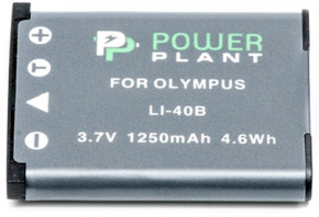  PowerPlant Olympus Li-40B, Li-42B, D-Li63, NP-45, NP-80, EN-EL10 1250mAh (DV00DV1090) 3