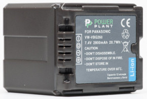  PowerPlant Panasonic VW-VBG260 Chip 2800mAh