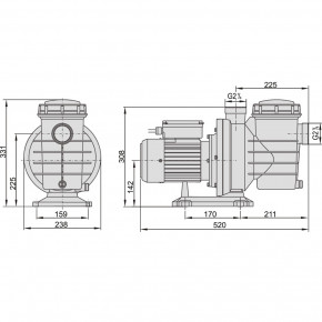  AquaViva LX SWIM075T (380 16 3/ 1.2HP) (16961) 4