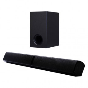 Bluetooth  Q-Sound Soundbar 80 Watt YW-W07C with Subwoofer Black