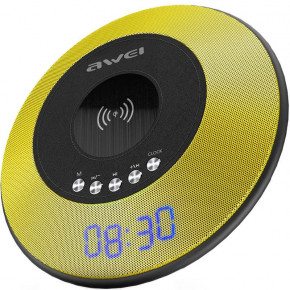   AWEI Y290 Bluetooth Speaker-Wireless Charger Yellow #I/S