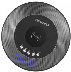   AWEI Y290 Bluetooth Speaker-Wireless Charger Black #I/S