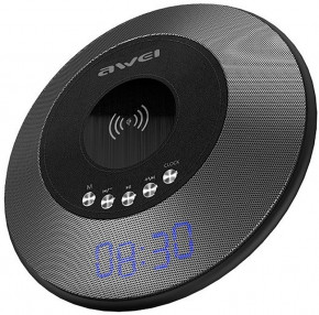   AWEI Y290 Bluetooth Speaker-Wireless Charger Black #I/S 4