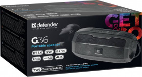   1.0 Defender G36 5W, bluetooth, FM/USB/TF/AUX (65036) 7