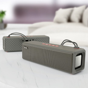  Bluetooth  Hoco HC3 Bounce sports wireless speaker (BT 5.0, AUX, USB, MicroSD) Grey 4