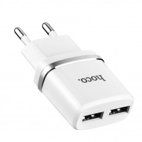    Hoco C12 2USB 2.4A White