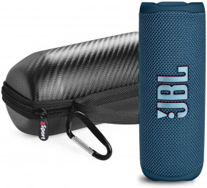   JBL FLIP 6 Blue   Carbon Fiber Case