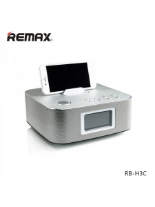 Bluetooth  Remax RB-H3 3 in 1 BT3.0 Speaker with Alarm Clock Silver 3