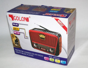   MP3 USB Golon RX-455S Solar    Black-Red (77700753) 5