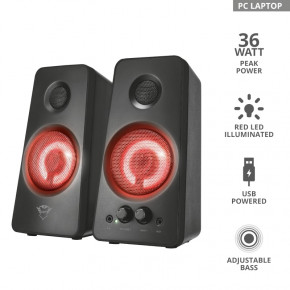   Trust 2.0 GXT 608 Tytan Illuminated Speaker Set Black (21202) 10