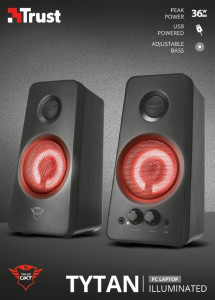   Trust 2.0 GXT 608 Tytan Illuminated Speaker Set Black (21202) 12