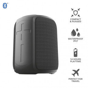   Trust Caro Compact Bluetooth Speaker Black (23834) 7