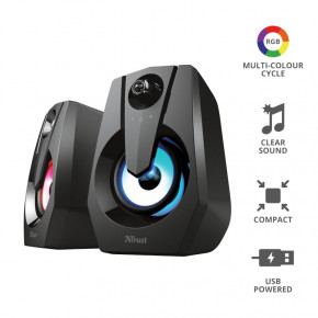   Trust 2.0 Ziva RGB Illuminated Black (24071) 10