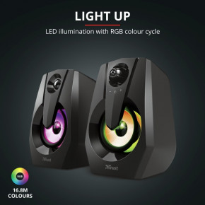   Trust 2.0 Ziva RGB Illuminated Black (24071) 13