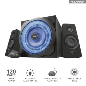 TRUST 2.1 GXT 628 Tytan Illuminated Speaker Set BLACK (dnd-247820) 6