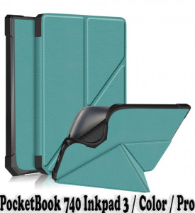  Ultra Slim Origami BeCover  PocketBook 740 Inkpad 3 / Color / Pro Dark Green (707453) 11