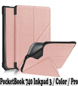  Ultra Slim Origami BeCover  PocketBook 740 Inkpad 3 / Color / Pro Rose Gold (707456) 11