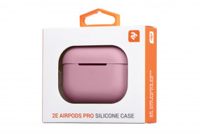  2  Apple AirPods Pro Pure Color Silicone (2.5mm)  Pink (2E-PODSPR-IBPCS-2.5-PK) 3