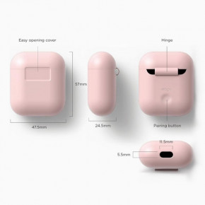   AirPods Elago Silicone Case AirPods Pink (EAPSC-PK) 5