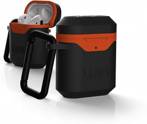  UAG Apple Airpods Std. Issue Hard 001 (V2), Black/Orange (10242F114097) 3