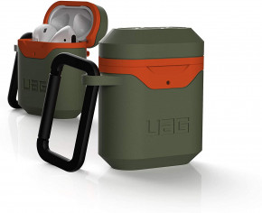  UAG Apple Airpods Std. Issue Hard 001 (V2), Olive/Orange (10242F117297) 3