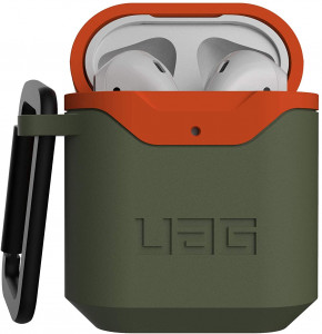  UAG Apple Airpods Std. Issue Hard 001 (V2), Olive/Orange (10242F117297) 4