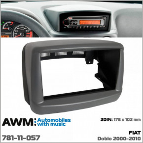   AWM 781-11-057 FIAT Doblo 2000-2010 2din grey 3