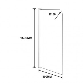    Lidz Brama SS80x150L.CRM.L Linie 3