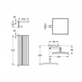   Grohe    Selection Cube 40804000 +   Selection Cube 40808000 3