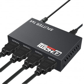   HDMI U&P Splitter 1 to 4 Black (WAZ-FHD14-BK) 5