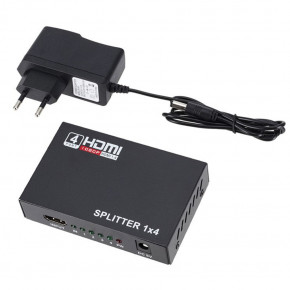   HDMI U&P Splitter 1 to 4 Black (WAZ-FHD14-BK) 6