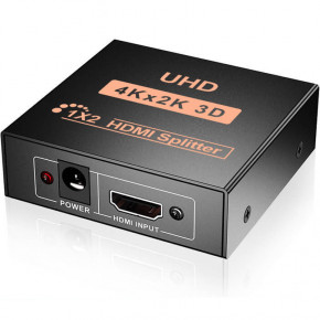  HDMI  U&P Splitter 1 to 2 Black (WAZ-HR12-BK)