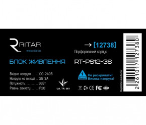   Ritar RTPS 12-36 36 12V 3A  3