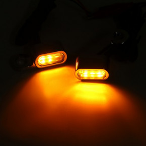    Mini LED Chrome 28x15mm  Harley Sportster XL ( 2) 3