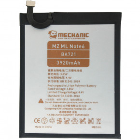  Mechanic BA721 (4000mAh)  Meizu M6 Note