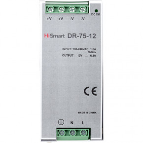   HiSmart 12V, 6.3A, 75W, DIN