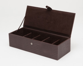    Wolf 305595 Blake Watch Box Brown Lizard 3