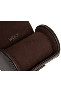    Wolf 306106 Blake Single Watch Roll Brown Pebble 4