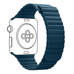  Armorstandart Leather Loop  Apple Watch 42/44 mm Blue (ARM45823)