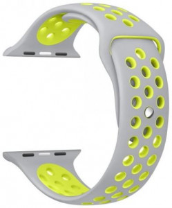  Armorstandart  - Apple Watch 42mm Series 1/2 Sport Band Light Grey/Yellow (3 straps)