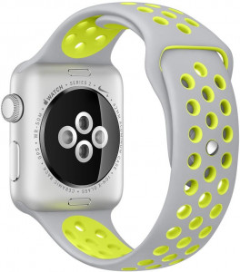  Armorstandart  - Apple Watch 42mm Series 1/2 Sport Band Light Grey/Yellow (3 straps) 4