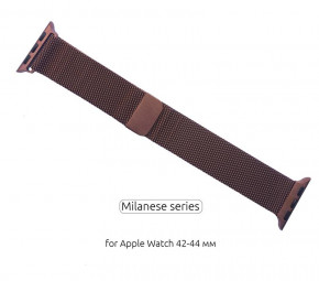  Metal Armorstandart Milanese Loop  Apple Watch 42mm 44mm Brown (ARM50696) 6