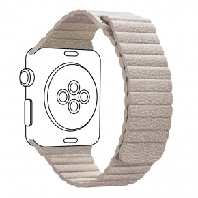  Armorstandart Leather Loop  Apple Watch All Series 38/40 mm Beige (ARM51732)