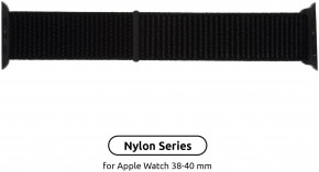  Armorstandart Nylon Band  Apple Watch All Series 38/40 mm Black (ARM51953)